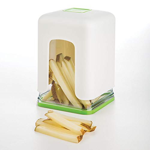 PrepWorks Tower Fry Cutter – Heavy-Duty Potato Cutter for Perfect Fries, Easy-to-Use, Stainless Steel Blades, BPA-Free