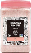 Soeos Himalayan Pink Salt, Fine Grain, 80oz (5 Pound), Non-GMO Himalayan Salt, Kosher Salt, Pink Himalayan Sea Salt Fine