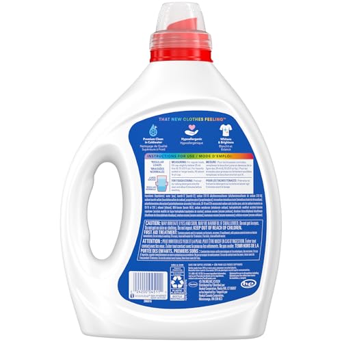 Persil Free & Sensitive Liquid Laundry Detergent, Unscented and Hypoallergenic for Sensitive Skin, 2X Concentrated, 82.5 fl oz, 110 Loads