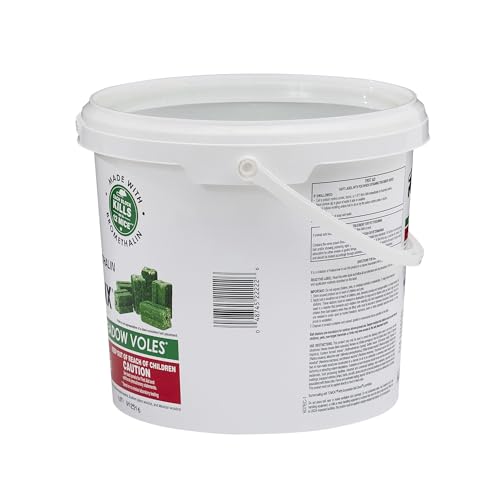 Tomcat with Bromethalin Bait Chunx Pail, Rat and Mice Control for Agricultural Use and Professional Applicators, 4.25 lbs.
