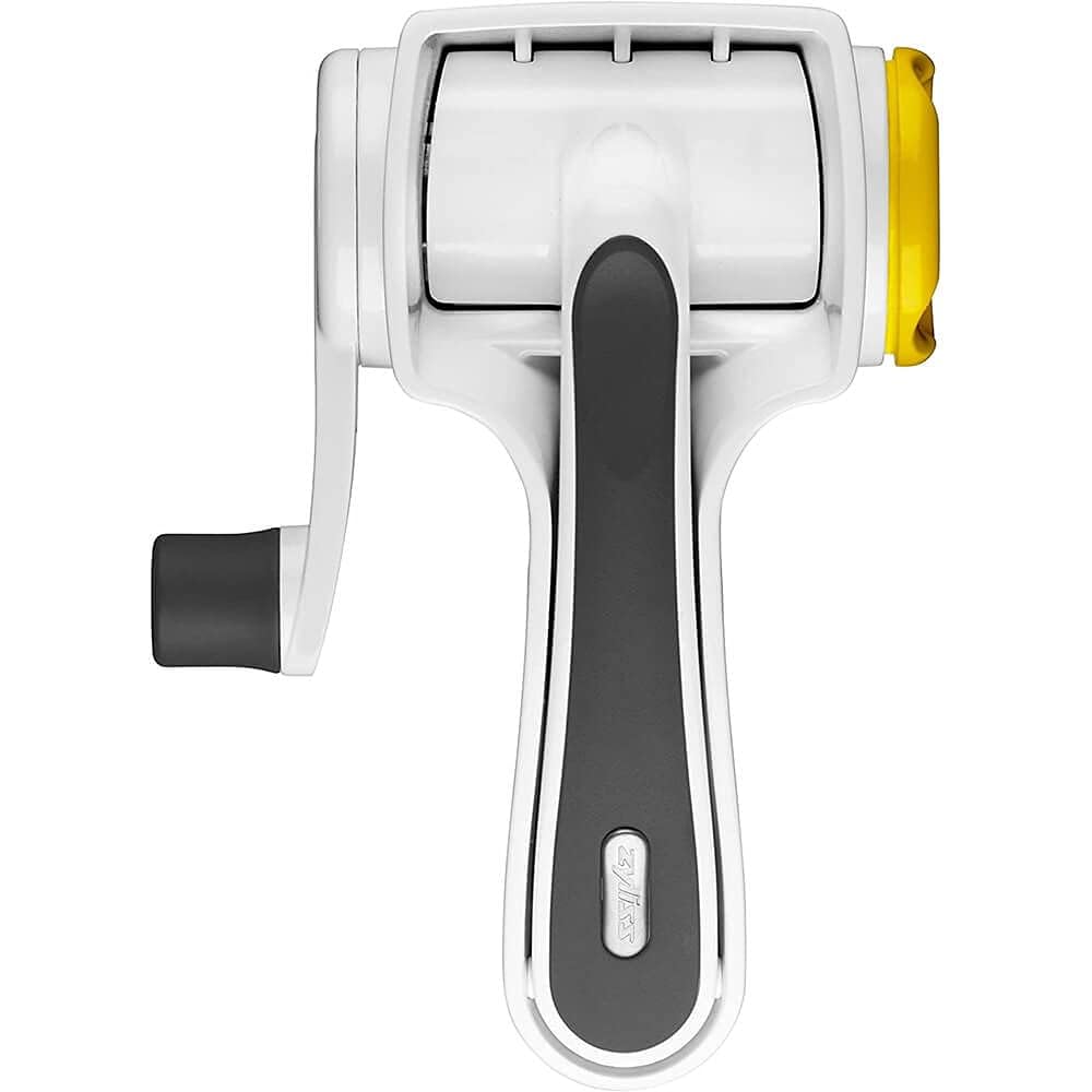 Zyliss Classic Rotary Cheese Grater - NSF Restaurant Certified Handheld Cheese Grater - Rotary Grater for Hard Cheese, Chocolate & More - Grater with Comfortable Handle & Easy-to-Clean Drum - White