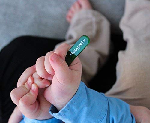 Babygoal Baby Nail Files 3 Pack,Newborn Nail Files with a Pouch,Genuine Czech Float Glass, Gift for Newborns,Toddlers,Infant, Babies &Young Children 3NF02