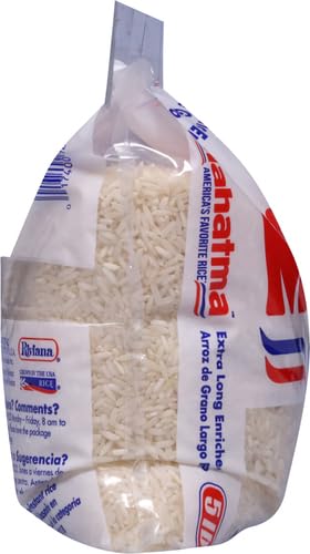 Mahatma Extra-Long-Grain Rice 5-Pound Rice Bag, Gluten-Free and Non-GMO White Bulk bag, 1 Bag of