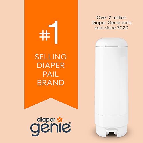 Diaper Genie Easy Roll Refill with 30 Bags | Lasts Up to 8 Months or Holds Up to 1410 Newborn Diapers Per Refill