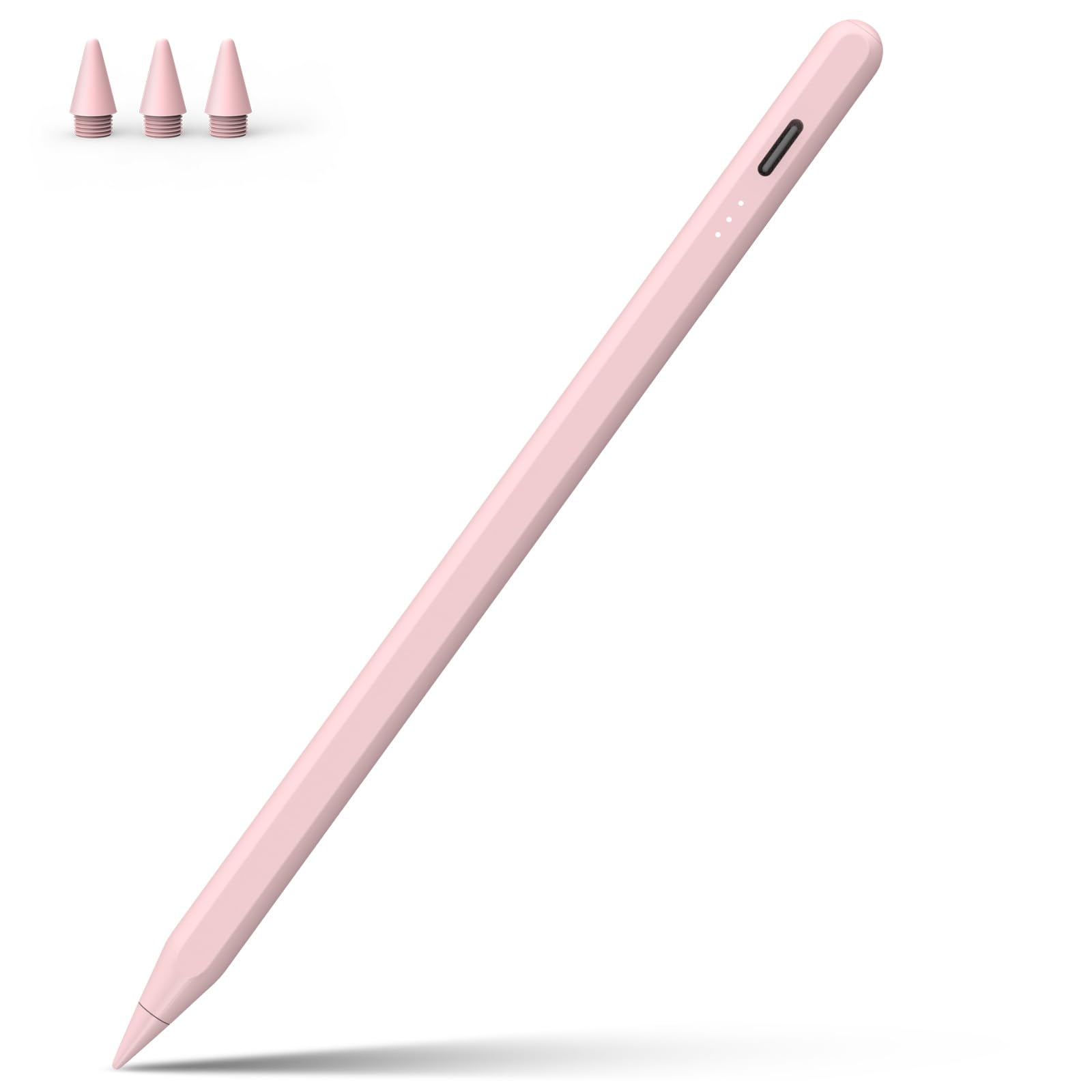 Stylus Pen for iPad, 13 mins Fast Charge for Apple iPad Pencil with Palm Rejection, Tilt Sensitivity, Work for 2018-2024 iPad Air 3/4/5/M2, iPad Mini 5/6, iPad 6/7/8/9/10, iPad Pro 11"/12.9"/M4