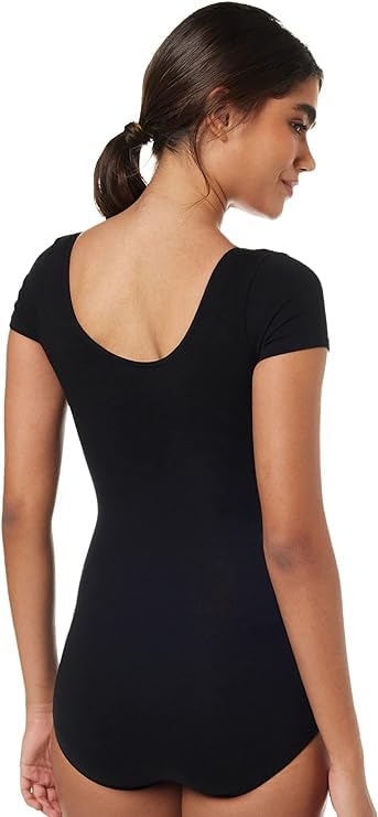 Capezio Women's Classic Short Sleeve Leotard,Black,Medium