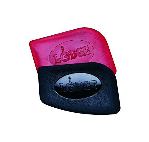 Lodge SCRAPERPK Durable Pan Scrapers, Red and Black, 2-Pack