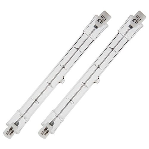 CTKcom 500-Watt 4.7-Inch J Type T3 Halogen Bulbs(5 Pack) - 118mm Double Ended 500 Watt 120 Volts T3 Halogen Bulbs R7S Double Ended Filament Flood Lights Quartz Tube Lamps 120V