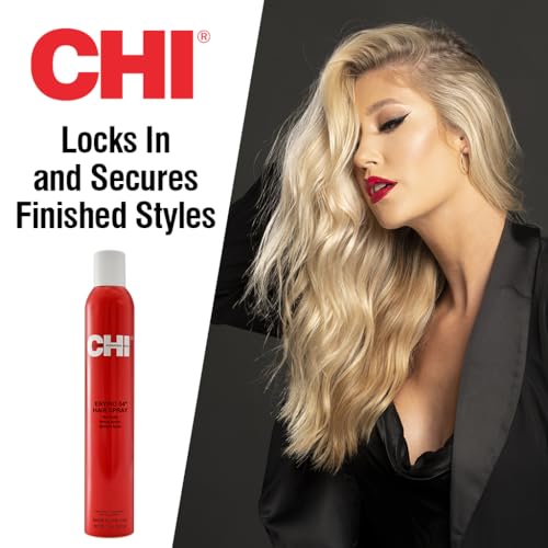 CHI Enviro 54 Hairspray, Firm Hold, Lightweight Spray Finishes & Secures Hairstyles, Sulfate, Paraben & Gluten-Free, 12 Oz