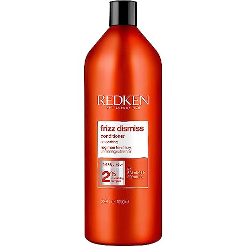 Redken Frizz Dismiss Conditioner | Weightless Frizz Control | Anti Frizz for Smoother Hair | Moisturize and Smooth | Provides Soft, Silky Hair | For Frizzy Hair | Sulfate-Free