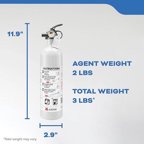 Kidde Fire Extinguisher for Boats, Single-Use 5BC