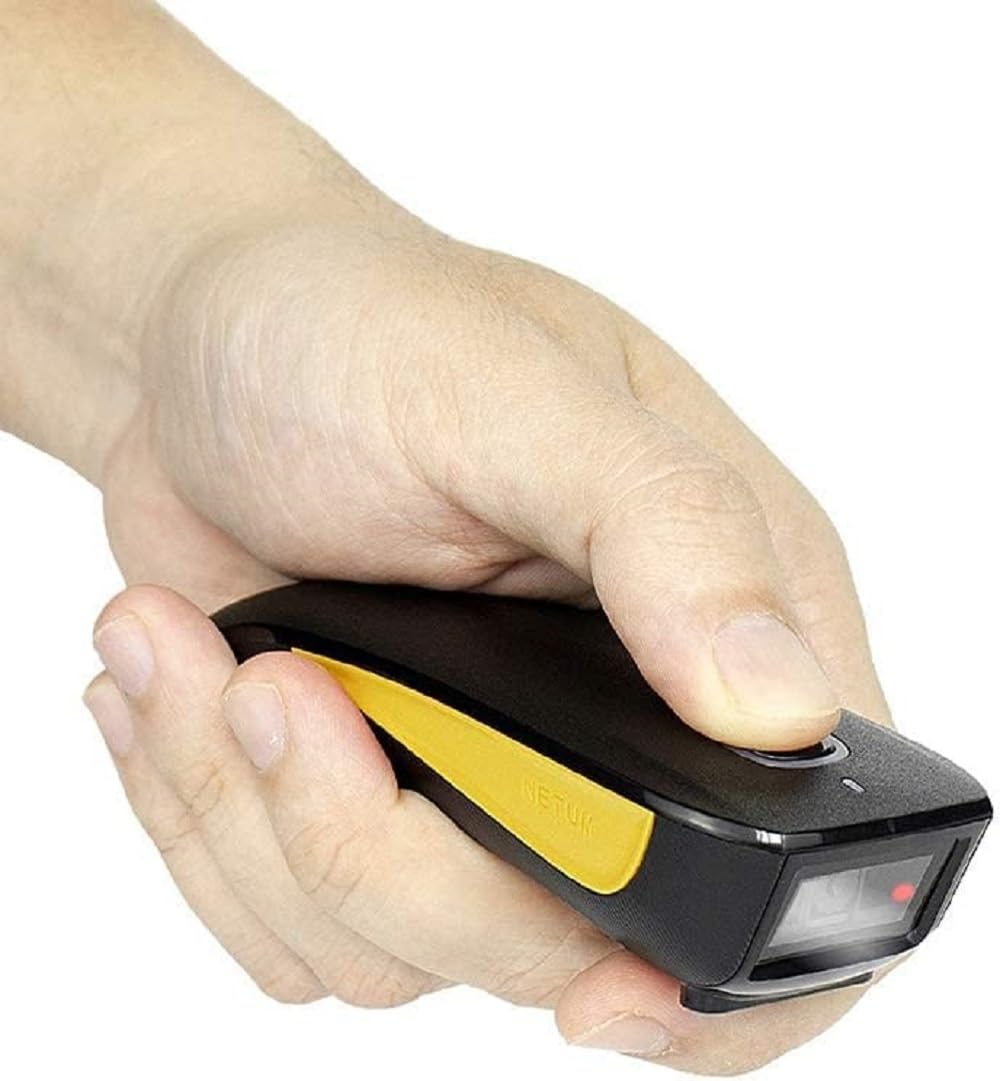 NETUM QR Code Scanner, Mini Barcode Scanner Bluetooth Compatible, Small Portable USB 1D 2D Bar Code Scanner for Inventory, 2.4G Cordless Image Reader for Tablet iPhone iPad Android iOS PC POS - C750