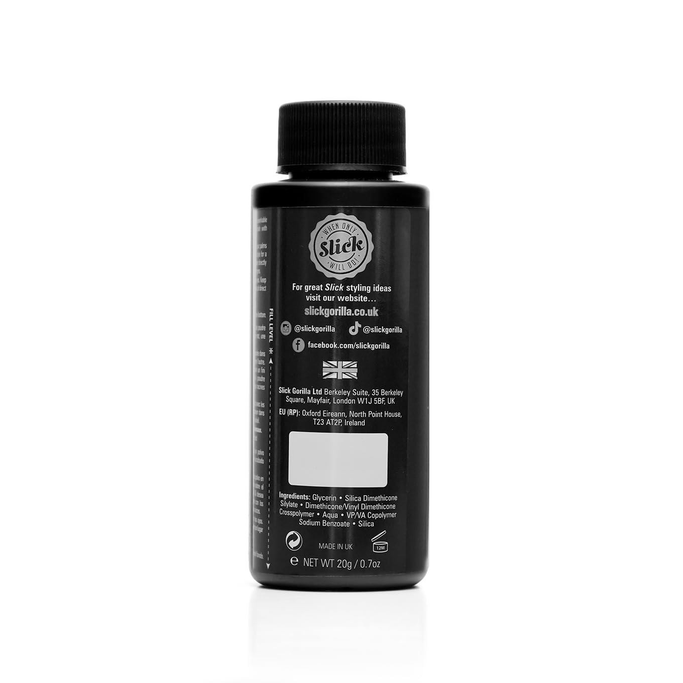 Slick Gorilla Hair Styling Powder for Men 0.70 oz (20ml) | Texture Powder | Matte Finish | 24 Hours All Day Hold | Adds Volume & Texture | Lightweight | Non-Sticky | No Shine | Texturizing Product