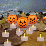 LED Tea Lights Candles- 24PACK Warm Yellow Flameless Candles Realistic and Bright Flickering Long Lasting 200Hours for Holiday Celebration,Party,Home Decoration,Battery Operated