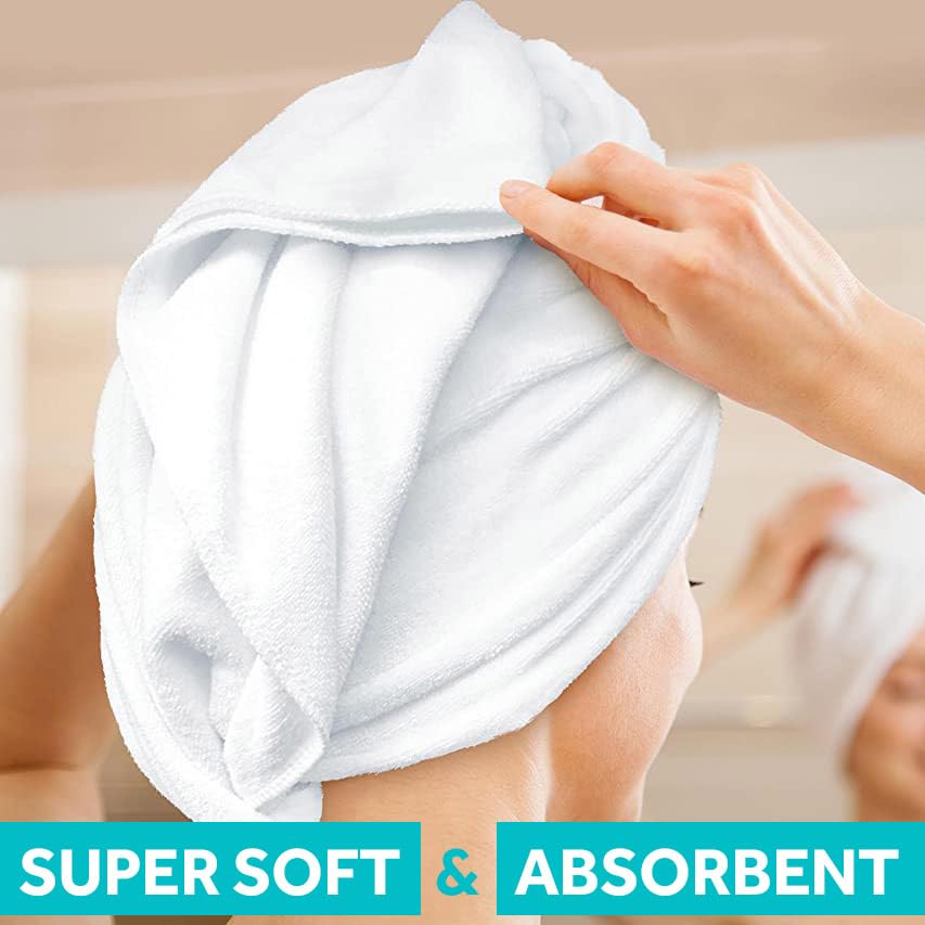 Bondi SPA Microfiber Hair Towel – Dries Hair 50% Faster – Anti-Frizz – Highly Absorbent & Super Soft - XL (42 x 22) - Rectangle