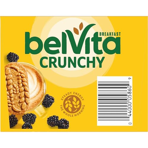 belVita Breakfast Bars Biscuits, Cinnamon Brown Sugar, Value Pack, 12 Packs (4 Biscuits Per Pack)