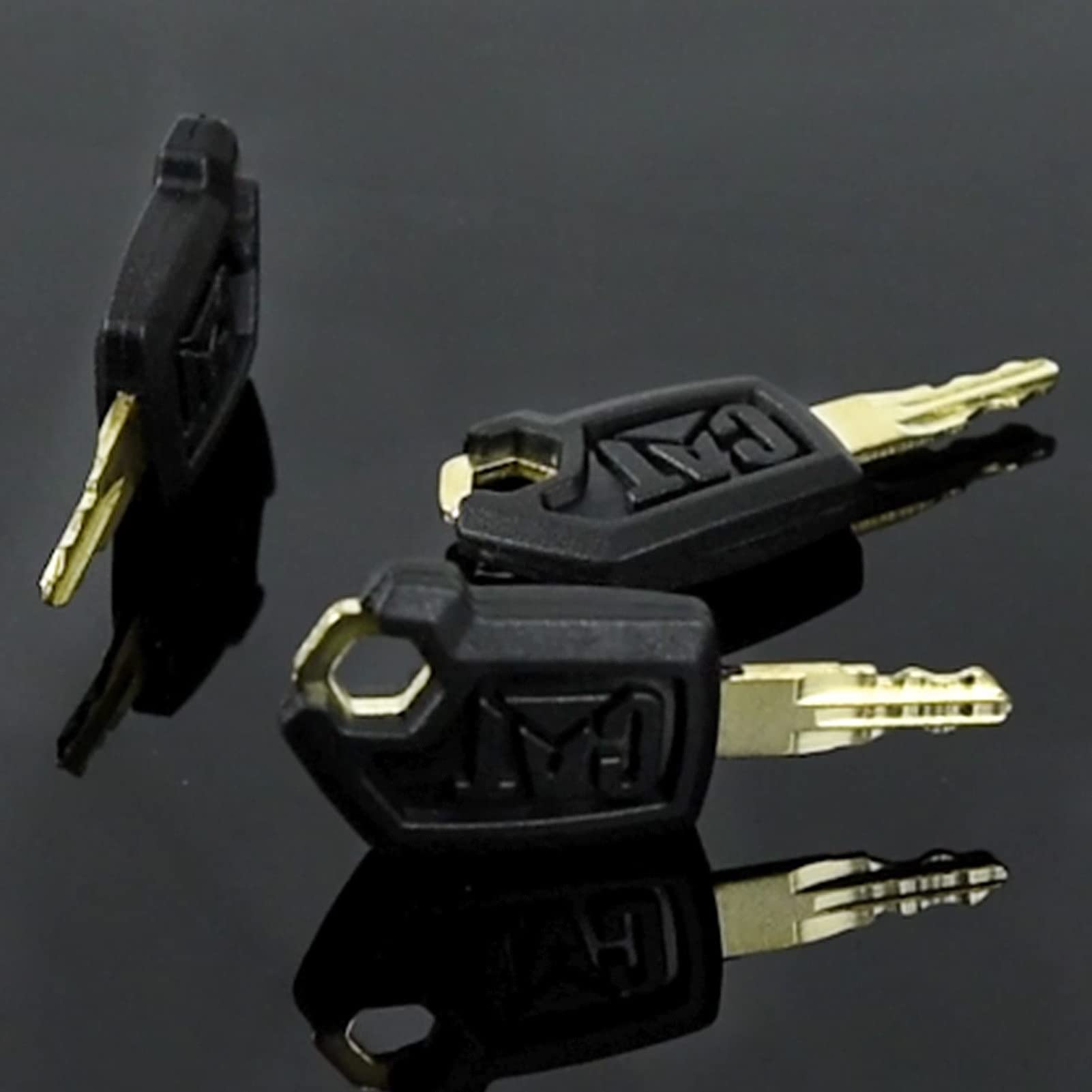 10 PCS CAT Loaders Excavators Keys CAT Heavy Equipment Ignition Key with 10 Key Chains #5P8500