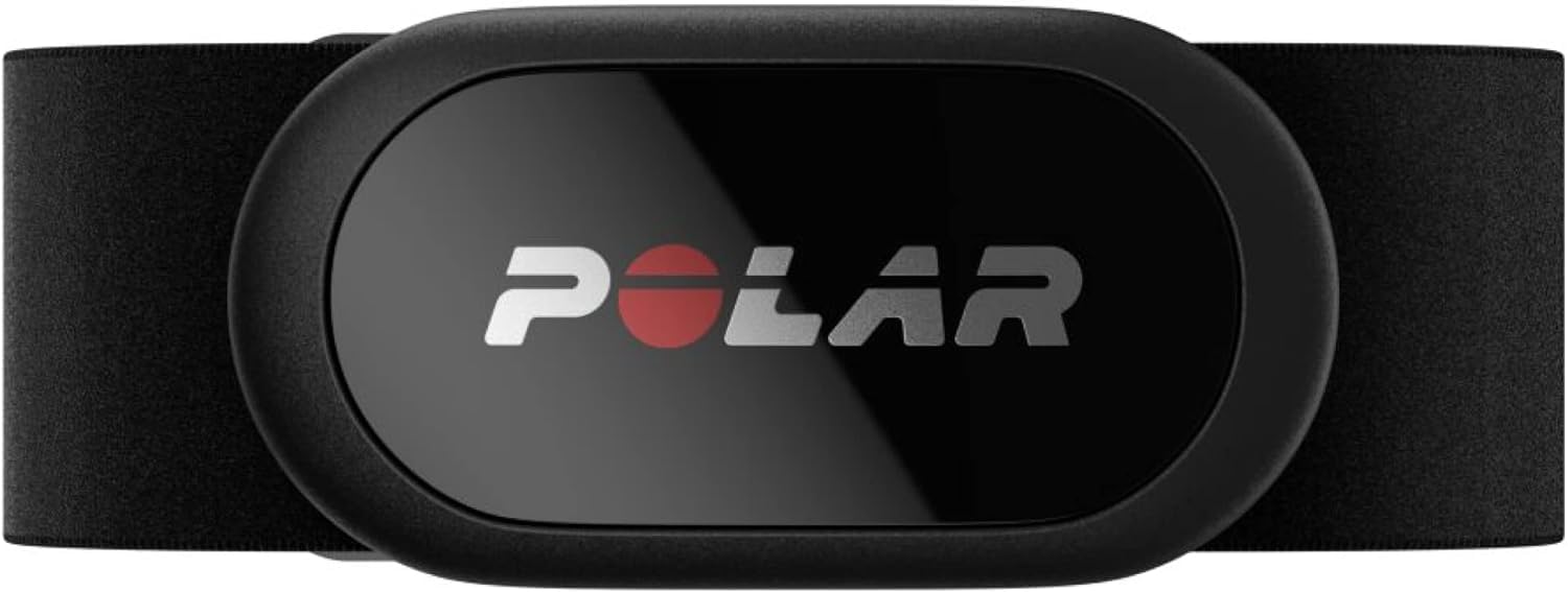 جهاز قياس معدل ضربات القلب Polar H10 بحزام للصدر - تقنية ANT + بلوتوث، مستشعر مقاوم للماء للرجال والنساء، لون أسود، مقاس M-XXL