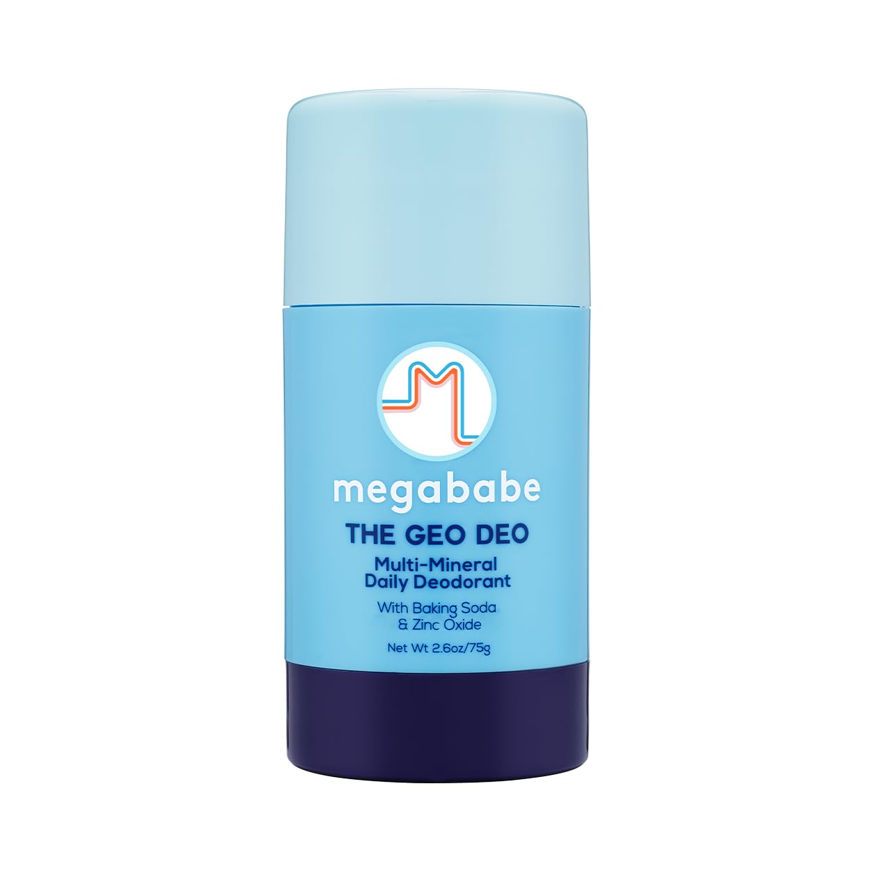 Megababe Daily Deodorant - The Geo Deo with Multi-Minerals | Aluminum-Free, All Natural | Eucalyptus, Cedarwood & Mint | 2.6 oz