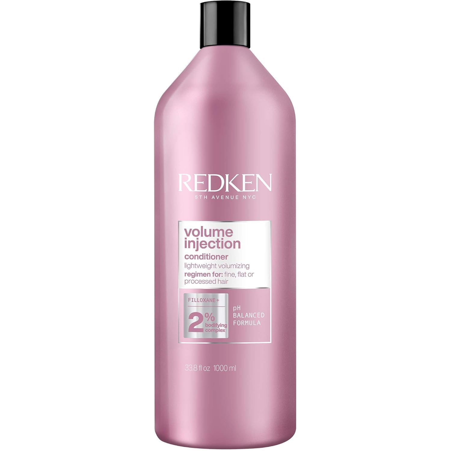 Redken Volume Injection Conditioner | Lightweight Volume Conditioner For Fine Hair | Detangles and Adds Volume & Body to Flat Hair | Soft, Shiny Finish | Paraben Free