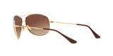 Ray-Ban RB3293 Metal Pilot Sunglasses, Gold/Dark Brown Gradient, 63 mm