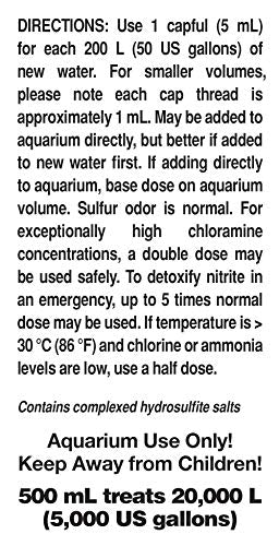 Seachem Prime Fresh and Saltwater Conditioner - Chemical Remover and Detoxifier 500 ml