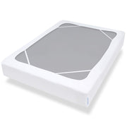 Box Spring Cover Queen Size with Smooth and Elastic Woven Material, Only Covers Sides, Alternates for Bed Skirt, Wrinkle & Fading Resistant, Washable, Dustproof, White
