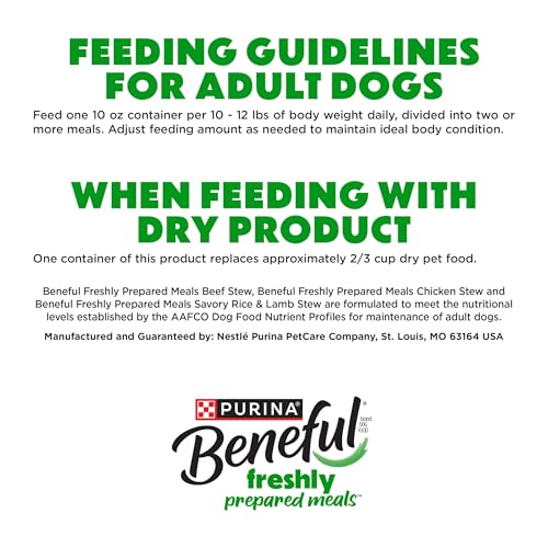 Purina Beneful Gravy Wet Dog Food Variety Pack, Prepared Meals Stew - (12) 10 oz. Tubs