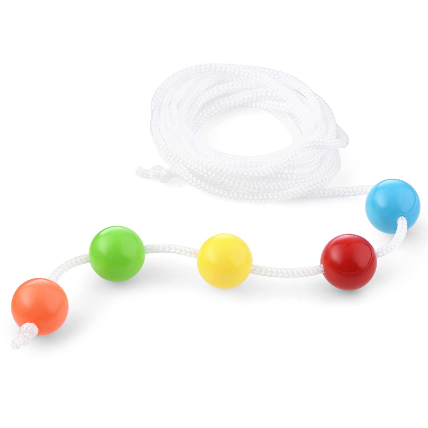 Brock String - Vision Convergence Training - Konvergenzinsuffizienz-Hilfsmittel - trainiert Sehvermögen, sportliche Leistung und mehr!, Weiß, 1,8 m