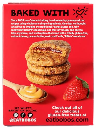 Bobos Oat Bars Bars PB&Js Strawberry 4Pk 8.4 OZ