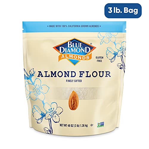 Blue Diamond Almonds Almond Flour, Gluten Free, Blanched, Finely Sifted, 48 oz