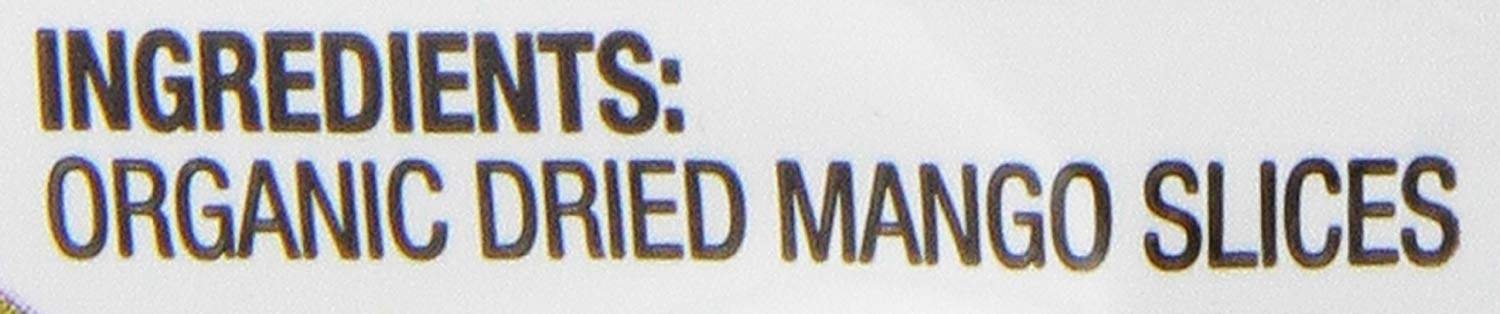 Made in Nature Organic Dried Mangoes, Non-GMO, Gluten Free, Unsulfured, Vegan Snack, 3oz (Pack of 1), Packaging May Vary