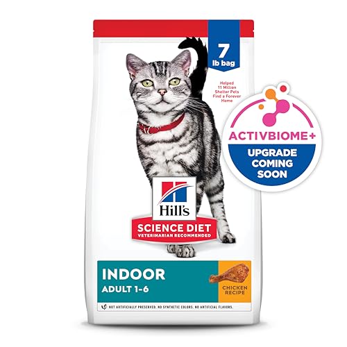 Hill's Science Diet Indoor, Adult 1-6, Easy Litter Box Cleanup, Dry Cat Food, Chicken Recipe, 7 lb Bag