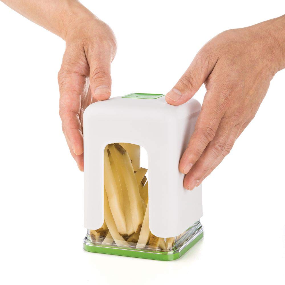 PrepWorks Tower Fry Cutter – Heavy-Duty Potato Cutter for Perfect Fries, Easy-to-Use, Stainless Steel Blades, BPA-Free