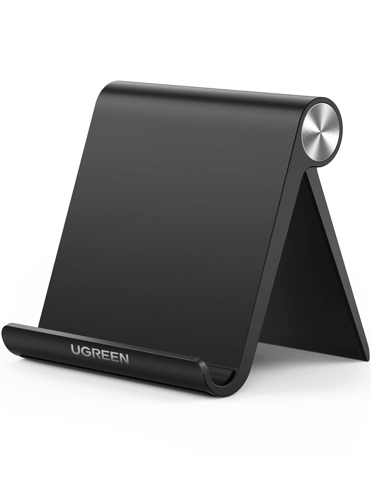UGREEN Cell Phone Stand for Desk Phone Holder Foldable Portable Adjustable Compatible with iPhone 17 Air 16 15 14 13 Pro Max, iPhone 12 11 Plus SE XS XR 8 7, Office Desk Travel Accessories, Black