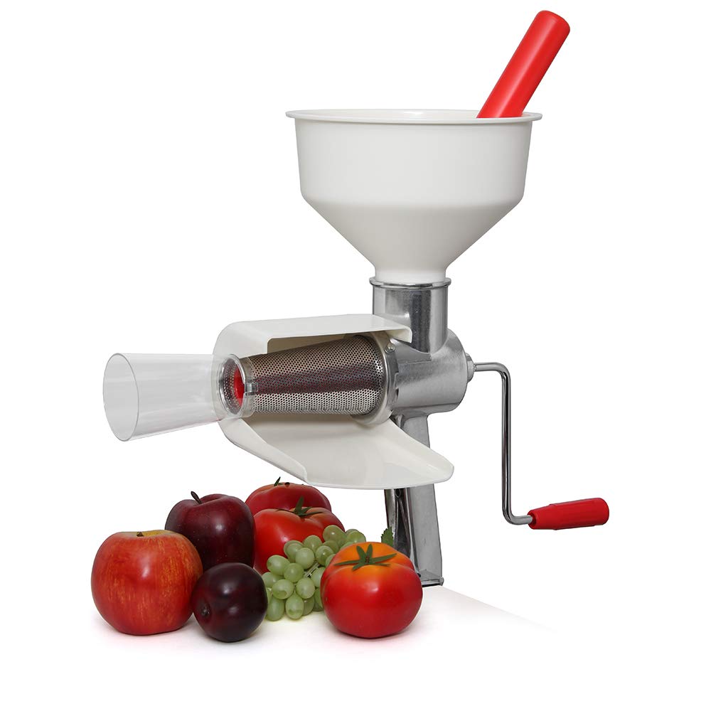 Johnny Apple Sauce Maker, Tomato Sauce Maker, Remove Skins & Seeds From Produce, Model 250 Clamp Based Food Strainer (Basic Strainer)