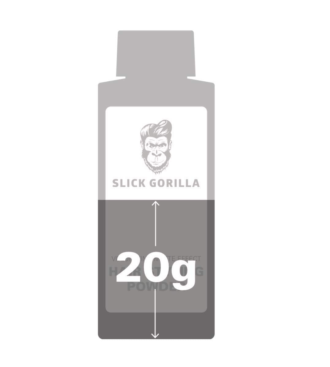 Slick Gorilla Hair Styling Powder for Men 0.70 oz (20ml) | Texture Powder | Matte Finish | 24 Hours All Day Hold | Adds Volume & Texture | Lightweight | Non-Sticky | No Shine | Texturizing Product