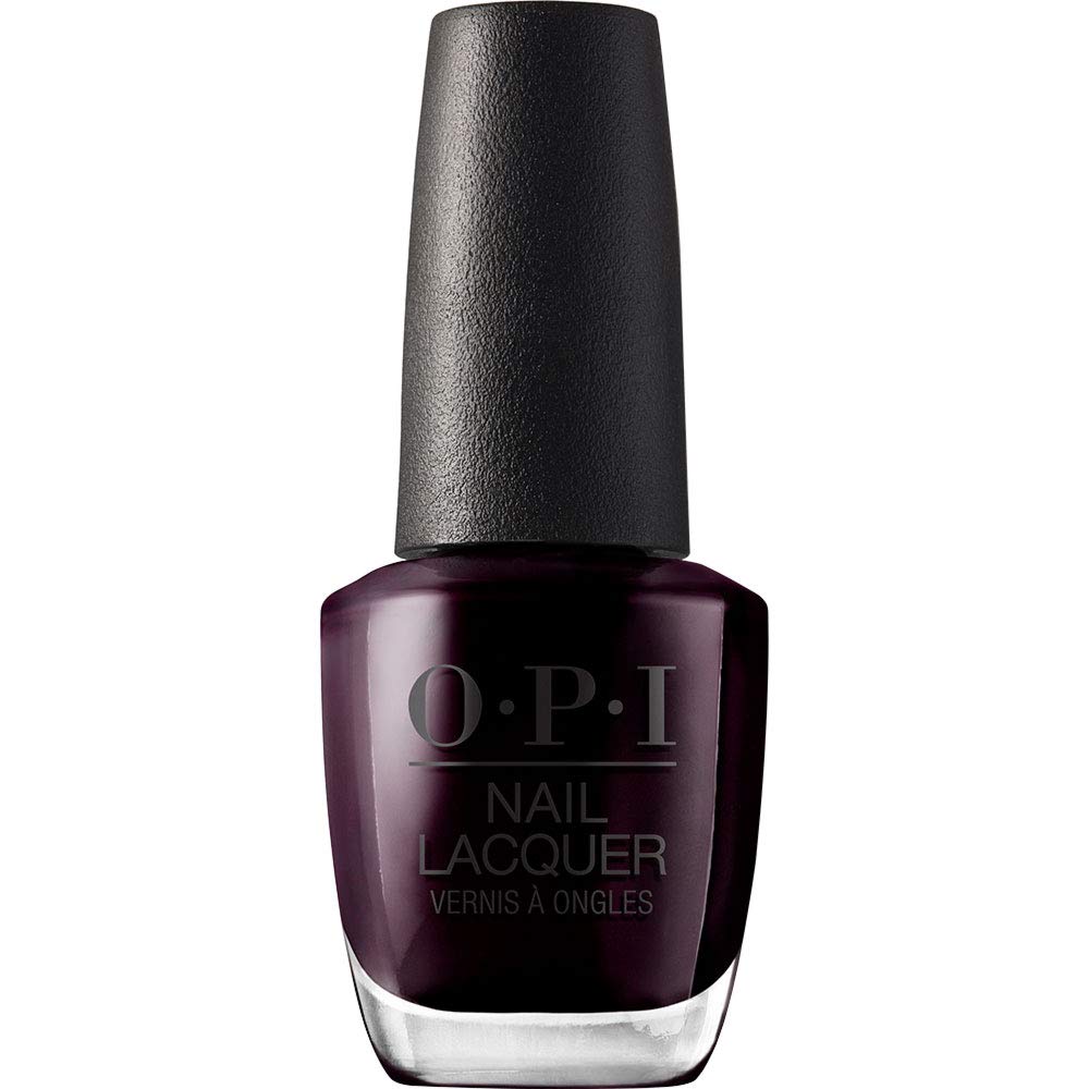 OPI Nail Lacquer Black Onyx | Opaque Dark Black Creme Chip Resistant Nail Polish | Vegan, Fast Drying, Streak Free