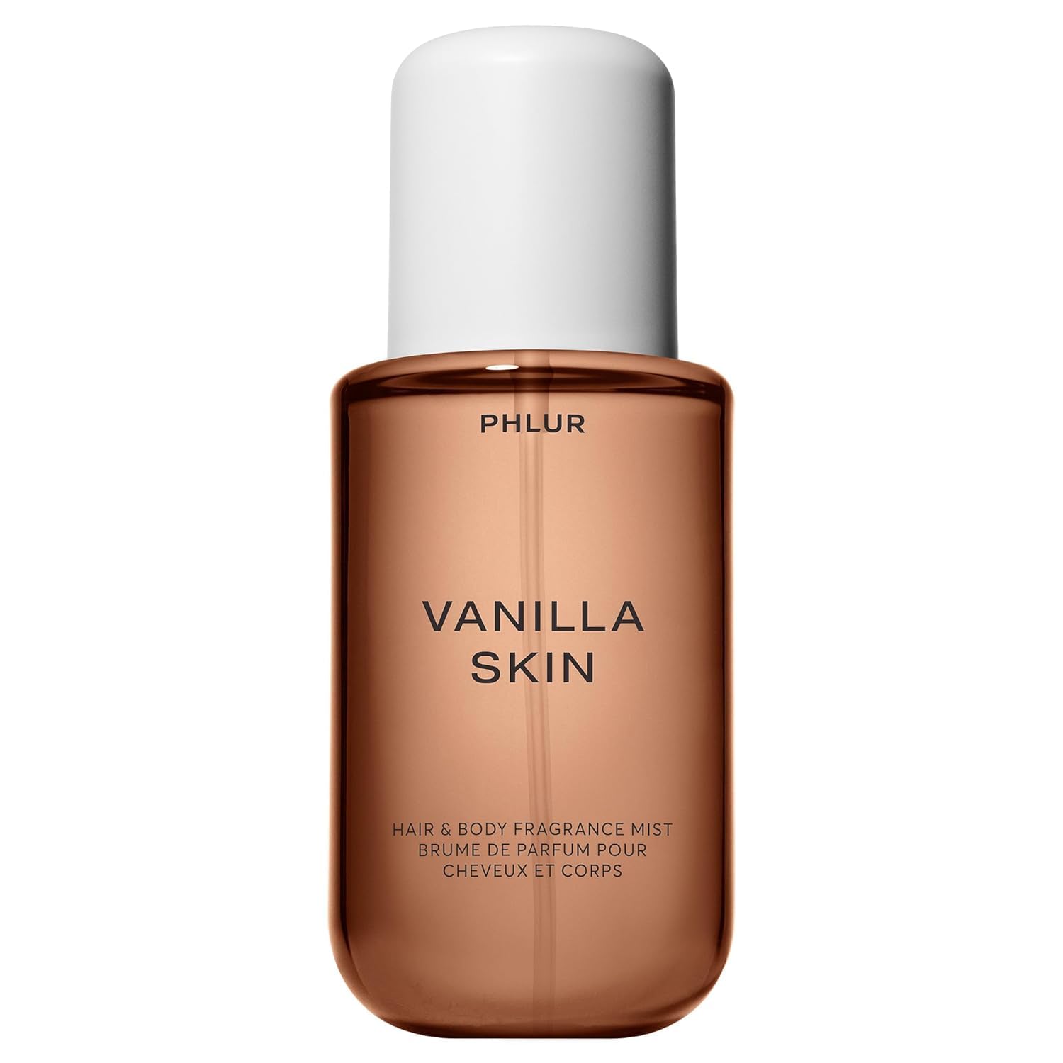 PHLUR Vanilla Skin Body Mist – Haar- & Körperduftspray – Vanille-Körperspray mit rosa Pfeffer, Kaschmirholz & Sandelholz (236 ml)