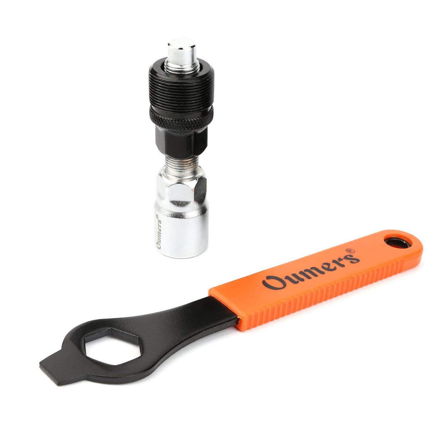 Oumers Bike Crank Extractor/Arm Remover and Bottom Bracket Remover with 16mm Spanner/Wrench. Professional Bicycle Repair Tool Kit