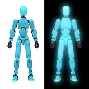 MerryXD Titan 13 Action Figure,Assembly Completed Dummy 13 Action Figure Lucky 13 Action Figure T13 Action Figure 3D Printed Multi-Jointed Movable, Nova 13 Action Figure Toy Grow in The Dark Blue