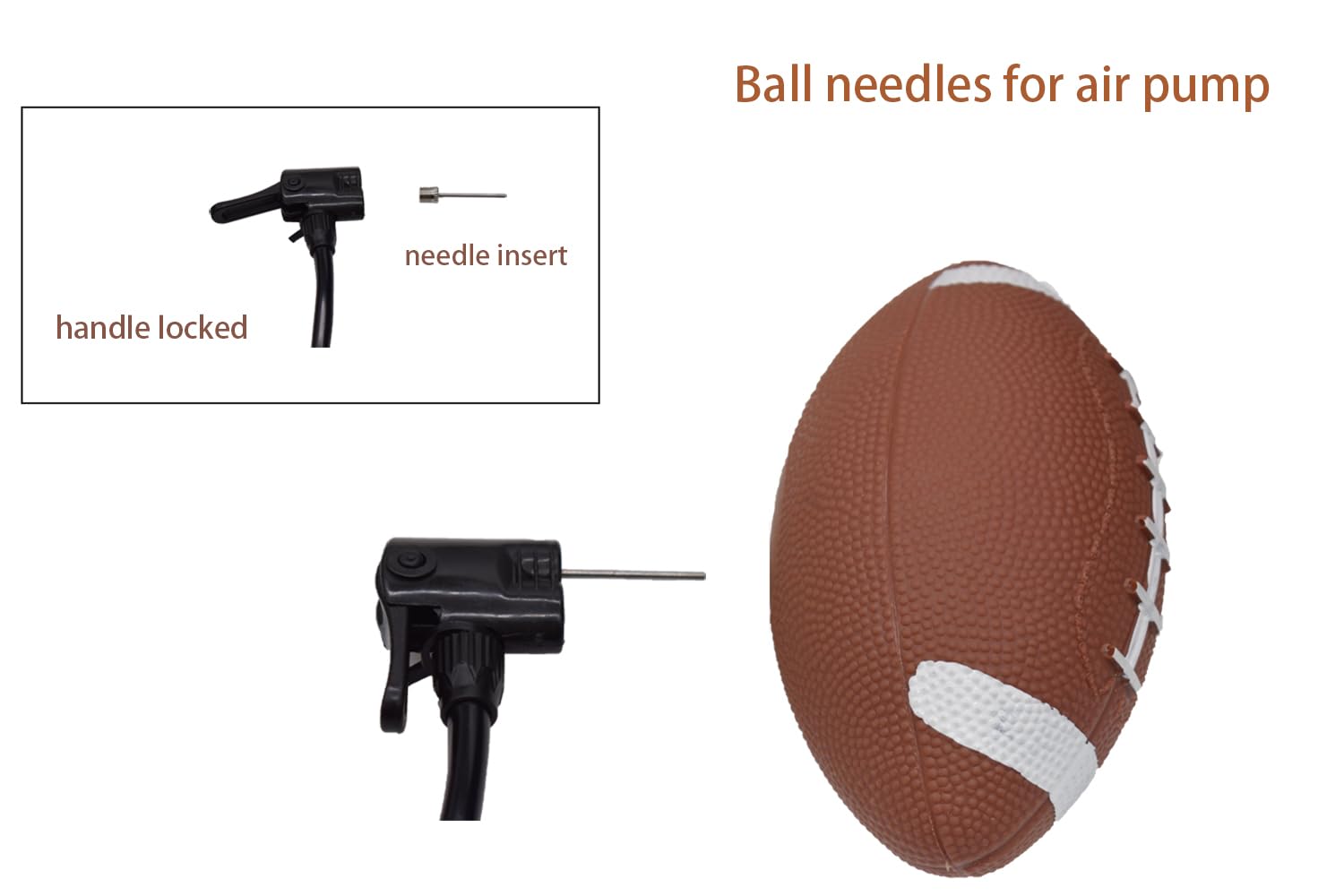 CIZEBO Ball Pump Needles 40pcs, Air Pump Needles for Basketball Inflating, Inflation Sports Pin