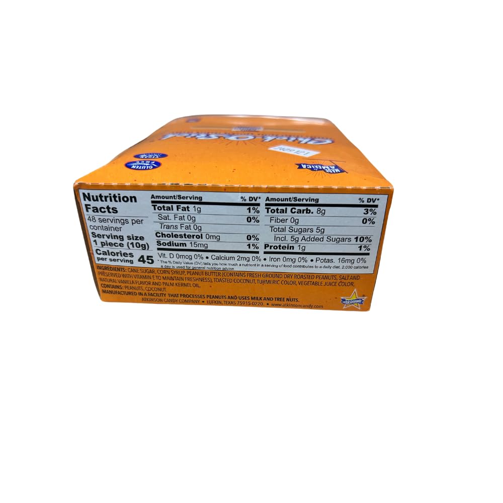 Chick-O-Stick Peanut Butter Coconut Candy 48 count 0.36oz