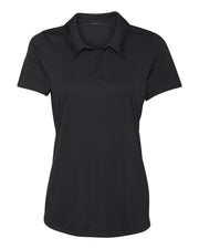 Animal Den Women's Dry-Fit Golf Polo Shirts 3-Button Golf Polo's in 20 Colors XS-3XL Shirt, Black, Medium
