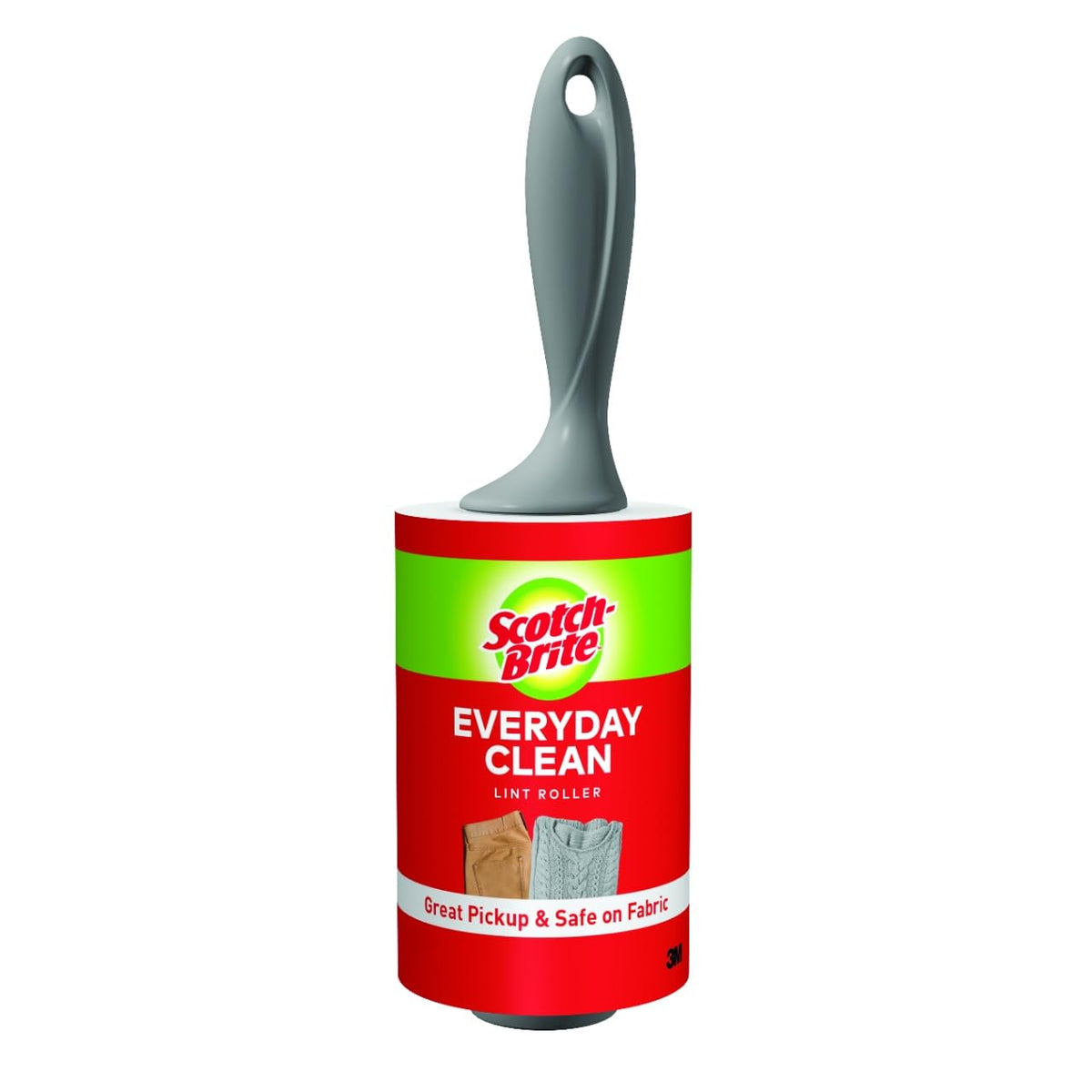 Scotch-Brite Everyday Clean Lint Roller، 95 ورقة، مزيل متعدد الاستخدامات لشعر الحيوانات الأليفة والزغب والوبر للملابس والأثاث وتنجيد السيارات والمزيد