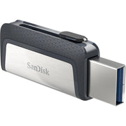 SanDisk 32GB Ultra Dual Drive USB Type-C - USB-C, USB 3.1 - SDDDC2-032G-G46, Black, Silver