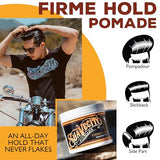 Suavecito Pomade Firme (Strong) Hold 4 Oz, 1 Pack - Strong Hold Hair Pomade For Men - Medium Shine Water Based Flake Free Hair Gel - Easy To Wash Out - All Day Hold For All Hair Styles