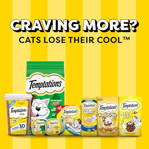 Temptations MixUps Catnip Fever Flavor Crunchy and Soft Cat Treats, 16 oz. Tub