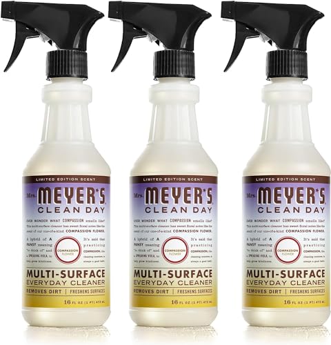 MRS. MEYER'S CLEAN DAY All-Purpose Cleaner Spray, Compassion Flower, 16 fl. oz (Pack of 3)