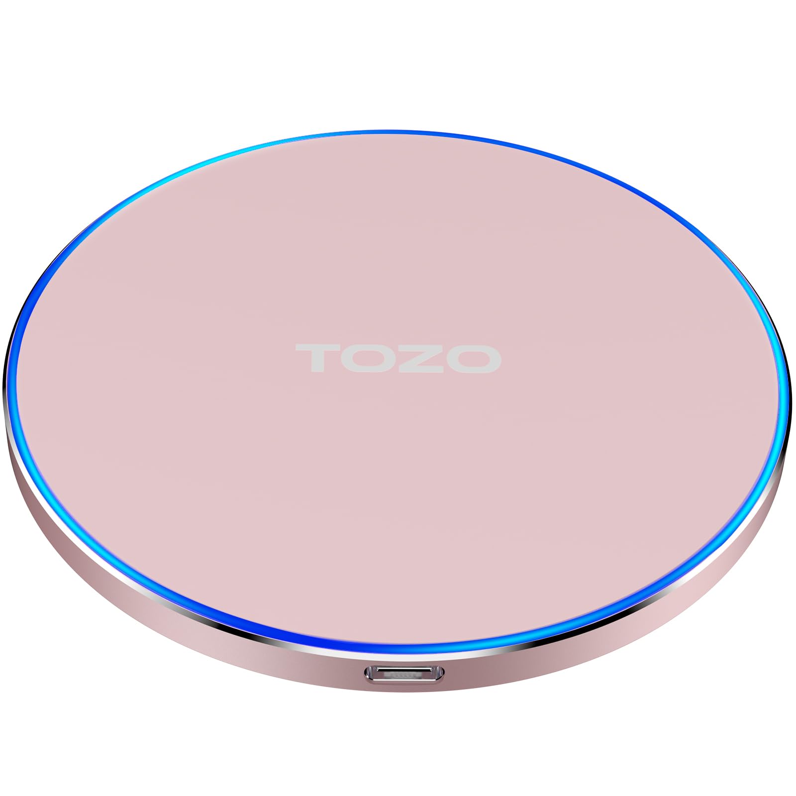 TOZO 2024 Upgraded Wireless Charger 15W Max Fast Wireless Charging Pad Compatible with iPhone 16/16 Plus/16 Pro Max /15/14/13/SE/12 Series, Samsung Galaxy S24/S23/S22 Series (No AC Adapter), Gray